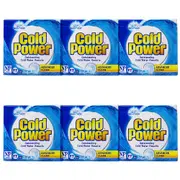 6PK Cold Power 1kg Laundry Powder Advanced Clean Front&Top Loader Stain Remover