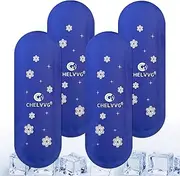 Reusable Hot and Cold Gel Ice Packs for Injuries, Compress, Pack, Mini TSA Approved Ice Packs for Insulated Medication Travel Bag or Insulin Cooler Travel Case (4 Packs)