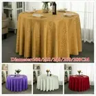 Jacquard Round Table Cloth Polyester Table Cover Wedding Party Tablecloth