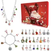 Charm Bracelet Advent Calendar 2024 DIY Bracelet Making Kit 24 Days Christmas...