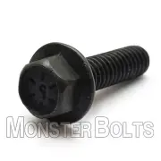 Bulk Qty 300 - 7/16-14 x 2-1/4" Hex Flange (Frame) Bolt Grade 8 Black Phosphate