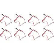 8x R&M Unicorn Head Cookie Cutter Polyresin Coated Steel Bake Mould 12cm Pink
