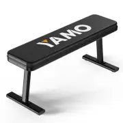 YAMO Flat Bench, 1455LBS/660KG Weight Bench for Home Gym, Easy Assembly Worko...