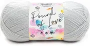 [Lion Brand Yarn] Pound of Love, Value Yarn, Large Yarn for Knitting and Crocheting, Craft Yarn, Elephant Grey