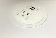 Byrne Power Data Center Node 1-Outlet, 1-2port USB White Interlink IQ #9804