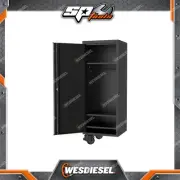 SP Tools 27" USA Sumo Ser Side Cabinet 3 Shelfs & Clothes Hang Rail Black/Chrome