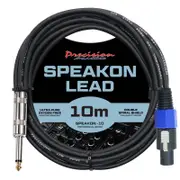 Precision Audio 10m Speakon To 1/4" Jack Cable