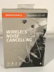 Plantronics BackBeat GO 410 Wireless Noise Cancelling Bluetooth Earbuds White