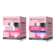 ROJUKISS WHITE PORELESS DAY SPF35PA+++45 ml /NIGHT CREAM 45 ML.