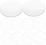 Cabilock 10Pcs Convex Optical Lens for Magnifying Replacement Double Convex Design for Magnification for Reading Crafting Essential Tool for Precision Detail