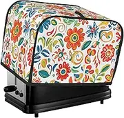 Paisley Multi Print 2 Slice Toaster Cover Fingerprint Bread Maker Protectors,Kitchen Small Appliance Dust Cover