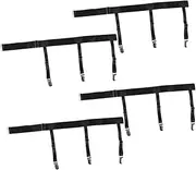 [COSMEVIVI] Elastic Thigh Garters for Men Women Non-slip Shirt Tucking Belt Adjustable Clips Pack