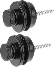 TOGEVAL Guitar Strap Buttons 2pcs Metal Locks for Guitar Straps for Easy Attachment Release