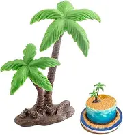 Palm Tree Cake Topper - Scenery Model for Cake Decorations,Cake Topper, Building Model Tree, Miniature Landscape Scenery Model for Outdoor, Home, Garden