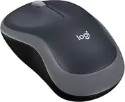 Logitech M185 Wireless Mouse, 2.4GHz with USB Mini Receiver, 12-Month Battery Life, 1000 DPI Optical Tracking, Ambidextrous PC/Mac/Laptop - Swift Gray