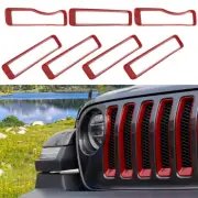 Front Grille Inserts Cover Grill Guard Trim for Jeep Wrangler JL JLU Accessories