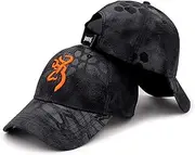 [QOHNK] Outdoor Browning Camo Hat Baseball Cap Men Fishing Cap Jungle Hunting Camouflage Hat Airsoft Tactical Hiking Hats