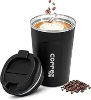 380ml Coffee Cup, Stainless Steel Insulated and Reusable Travel Mug with Leak Proof Lid, Coffee Mug for Hot, Cold Drinks