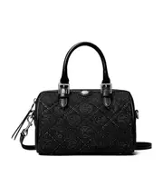 Tory Burch T Monogram Embellished Petite Barrel Bag One size black