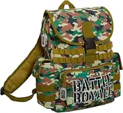 [Battle Royale] Official Backpack for Back to School Boys Large Camouflage Rucksack Camping Scoutts and Cubbs Kids Travel Back to School Gaming Bag with Bottle Holders Gamer Satchel Duffle Bag