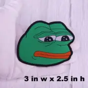 Pepe the Frog Know Your Meme Iron on Printed Colorfast Cloth Patch