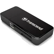 Transcend Compact F5 USB 3.0 Card Reader / Writer - Black Supports SDHC / SD / MMC / MicroSD / MicroSDHC [TS-RDF5K]