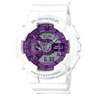 【CASIO 卡西歐】G-SHOCK冬季光彩系列雙顯錶(GA-110WS-7A)