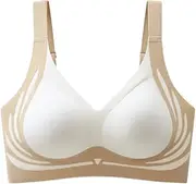 [DEYOBDERT] Women Sports Bra Elastic Shoulder Strap Wireless 3D Cup Shockproof Underwear Push-up Sport Yoga Color Matching Bra