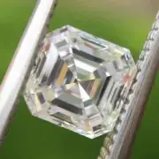 1 Ct Asscher Exquisite Great Shine Lab Grown Diamond VVS1 Certified D Color CVD