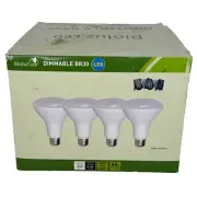 Bioluz LED Floodlight Dimmable 65W 700 Lumen Warm White 2700K BR30 4-Pack