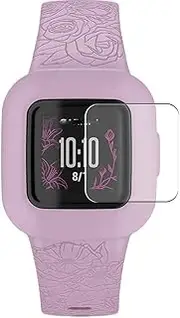 3 Pack Screen Protector Film, compatible with GARMIN VIVOFIT JR. 3 JR3 Smart Watch Smartwatch TPU Guard （ Not Tempered Glass Protectors Case Cover）, Transparent