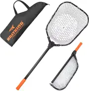 Brutus Fishing Net, Foldable Extendable Fish Landing Net, Lightweight & Portable