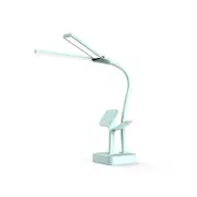 Creative Foldable Touch Desk LED Rechargeable Small Reading Lamp Bedroom Reading Eye Protection Office Desk Lamp-Blue