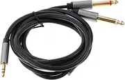 LIFKICH Audio Cable Splitter Durable Headphone Cord for Laptop Speakers High Fidelity Sound Quality Flexible Design with Connectors