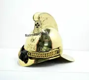 Brass Fire Fighter MFB Wearable Fireman Helmet Victorian Providing a Luxurious