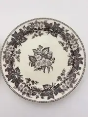 Pair Of Lovely TWO’S COMPANY Brown Floral Transferware Wall Plates