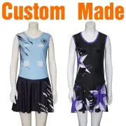 Custom Made Netball Bodysuits Dresses Tops Skirts Sublimation