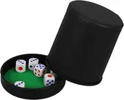 SOLUSTRE 6 Dice Included Dice Cup Portable Game Accessory for Parties Travel Gaming Nights