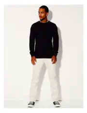 [Kenji] Lucas Lightweight Mock Neck Knit Pullover in Charcoal