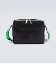 [Bottega Veneta] Bottega Veneta Cassette Small Intreccio leather camera bag