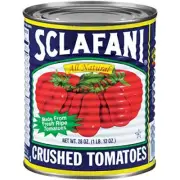 Sclafani Crushed Tomatoes 28 Ounce Pack of 12