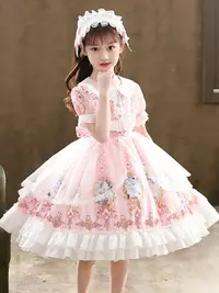 在飛比找樂天市場購物網優惠-兒童洛麗塔公主裙2022年夏季新款連衣裙女童lolita蘿莉