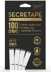 Double-Sided Fashion Tape - 100 Clear Strips for All Skin Tones