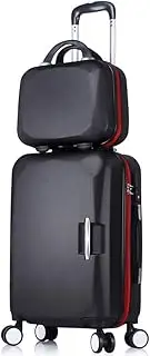 [WANWEN] Password Suitcase Trolley Suitcase Luggage Female Boarding Suitcase Student Male Universal Wheel Set of Two Suitcases 20/22/24/26 (Color : Rose Gold, Size : 26 inch) Little Surprise