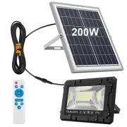 200W Solar Street Light Waterproof, 16ft Wire Light Sensor Solar Parking Lot ...