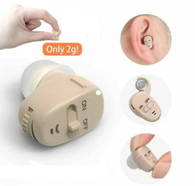 NEW Mini Digital Hearing Aids Invisible Ear Adjustable Voice Sound Amplifier