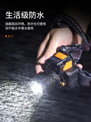 手電筒 headlight強光釣魚感應頭燈變焦頭戴式戶外登山夜釣遠射頭燈