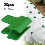 20Pcs 0.4" Pipe Clamps Plant Stakes Greenhouse Film Fixing Garden Netting Clip
