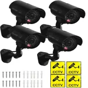 Bullet Dummy Fake Faux Camera CCTV Surveillance Security IR LED Flashing Light