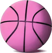 Silent Indoor Basketball No Noise - High Density Foam Size 7 Uncoated, Quiet Airless Soundless 29.5" Bounce for Dribbling
